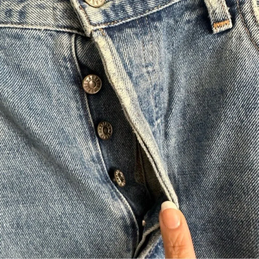 Agolde Feel Good Jamie Distressed Organic Cotton High Rise Button Fly Jeans 29 - Picture 7 of 15